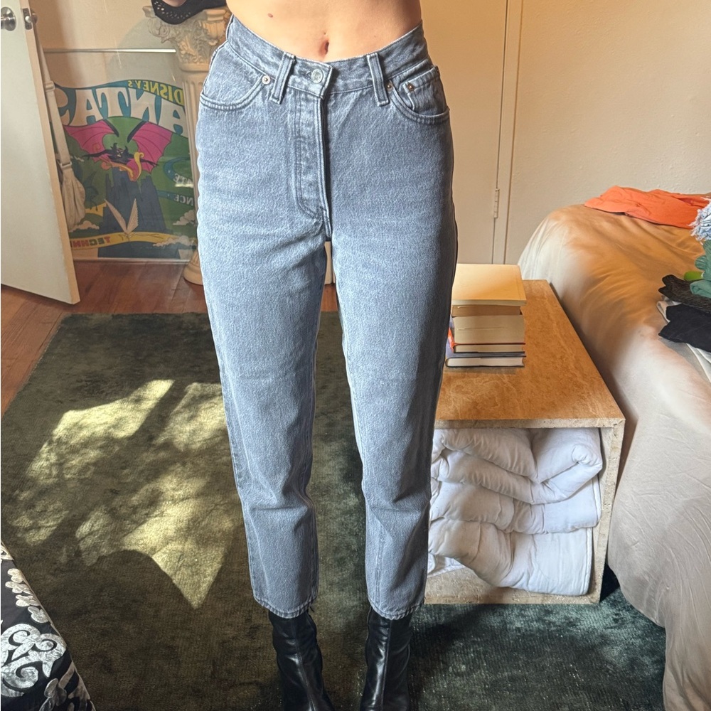 Reworked grey levi’s